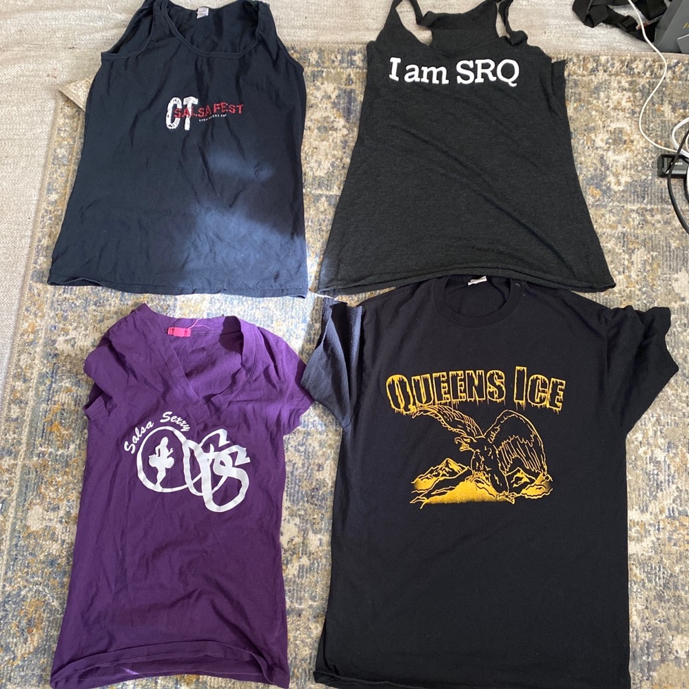 Collection of 20 salsa shirts small to medium